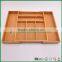 Fuboo expandable bamboo cultery tray,adjustable tray