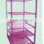 Metal Slider flower Cart trolley and rack