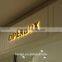 Metal acrylic custom frontlit led channel letter signs, alphabet letter or company logo business sign, able to put on side