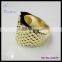 Wholesale hip hop men's gold ring diamond ring