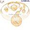 CJ1185-5 Best seling fashion good quality 18k dubai gold jewelry set for wedding