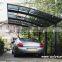 DIY Easy installation Aluminum carport shades with Polycarbonate sheet Roofing