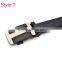 Men Genuine Leather Black Automatic Buckle Belt