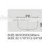 Australia Holes drop in 304 Stainless Steel 30L Laundry Sinks & Tubs