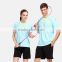 made in China high quality jersey designs for badminton Couple's blue badminton wear wholesale