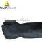 Neoprene dipped cotton flock lined chemical resistance safety gloves