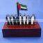 available 7 sheikh UAE souvenir metal stand plate wooden trophy