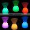 Funnel shape rechargeable led glowing chair for living room,garden, office, bar, storefront