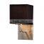 Hot sell contracted business square fabric shade wall lamp used in public indoor air
