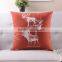 Christmas Elk Decorative Red Printed Cushion cover