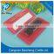 red plastic plating name tag/badge with magnet back supplies cheap price and good quality for office use in selling