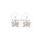Drop Earrings Sliver Plated Butterfly Shaped Vintage Dangle Earring for Women