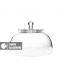 SAMYO mouth-blown restaurant clear crystal cake stand with glass dome