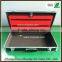 Easy carrying black aluminum tool case with handle