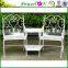 Hot Selling Beautiful Design Wrough Iron Patio Bench For Outdoor Garden