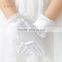 Age 4-Age14 Girls Satin Pearl Confirmation Wedding Communion Halloween Christmas Flower Girl Gloves