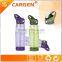 Promotion flip straw plastic drinking water bottles