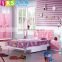 Lovely kids furniture single bed with mattress 8105