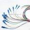 High quality 12 cores Sc Pc fiber optic pigtail singlemode, Sc upc fiber Optic Pigtail