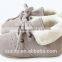 2014 Newest Soft Sole Warm Leather Newborn Baby Shoes With Lace
