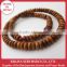 Bracelet beads made of over 1000 years old Yakushima cedar, red agate, Buddhist 108 mala bracelet, wrap mala Buddhist bracelet