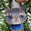 custom with cute cat print cross body bag single-shoulder bag for fashion girl