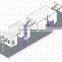 JF custom design automatic painting line for 4s car shop