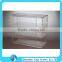 handmade plexi display case with tiers, clear acrylic material custom bakery display case bakery shelves