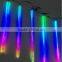 Clear PVC RGB full color LED metero starfall tube light for wedding party