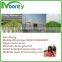 Single span roof vent tropical climate greenhouse