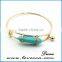 New Summer Fashion Rhinestone Glass Beads Bracelet gold Bangle Hot