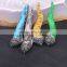 Mix Color Snakeskin Druzy Gemstone Pendants, with pave crystal and Freshwater Pearl Horn Pendant