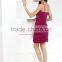 Spaghetti strap sexy ruffle chiffon girls party dresses fashion cocktail dress 5129