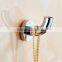 bathroom accessory with brass single robe hook for shower rail.
