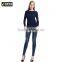 Round Neck Navy Long Sleeve Pullover, Plain Royal Cashmere Pullover