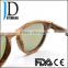 Hot Sell handmade OEM brand logo Wooden bamboo sunglasses