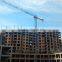 2016 new Chian Shandong Jinan HYCM tower crane 10 ton Traveling and moving Flat Top Tower Cranes for sale in Dubai and Korea