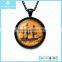 Wholesale Chinese Custom Voyage Painting Metal Pendant