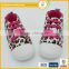 wholesale korean style fashion leopard grain with shoelaces child non-slip soft baby shoes