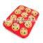12 cup round custom silicone oven cake tray