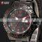 Shark Army Analog Sport Black Stainless Steel Military Quartz Men Watch