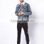 Men's Light Blue Denim Sherpa Jacket fur lining(LOTJ268)