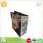 Custom cheap black and white paper bag with handles