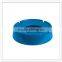 Factory supply triangle shape blue color personalized melamine unique ashtray