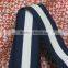 Wide heavy duty navy blue and white color elastic band for your fashion design decorative