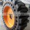 scissor lift solid tire wheel manufacturer china 10-16.5 12x4 323x100