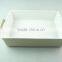 Stocklot rectangular shape white ceramic bakeware with handles