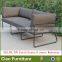 Modern sectional sofa garden furniture aluminium 3 seater sofa