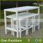 White rattan bar furniture cheap bar stools