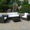 durable PE rattan outdoor furniture aluminum frame sofa set
